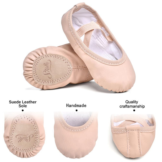 Stelle ballet shoes — soft leather slippers for toddlers and kids