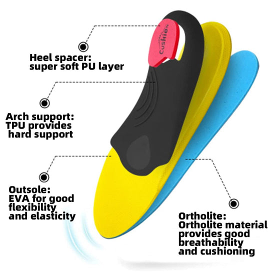 VALSOLE shoe insert — heavy duty orthotics for plantar fasciitis and high arches
