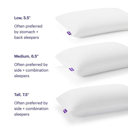 Pillow — Talalay latex foam cooling design for combo or side sleepers