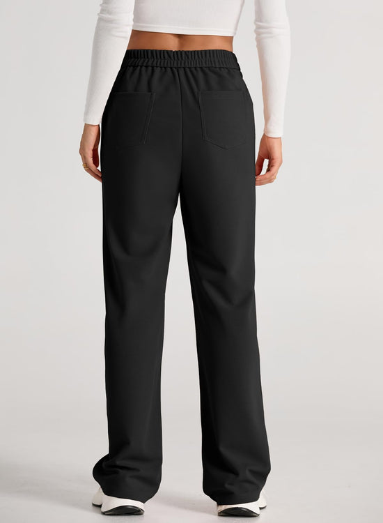 EVALESS high waist stretchy work pants with pockets