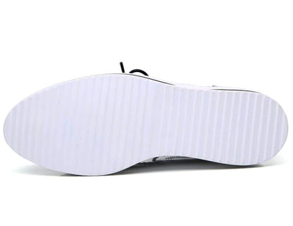 DADAWEN women's oxfords — platform lace-up wingtips with square toe