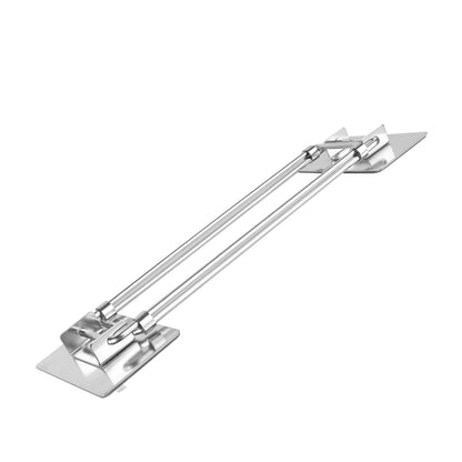 Shelf — Adjustable stainless steel rod for RV shower corner storage