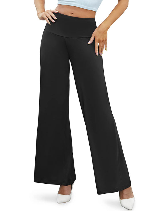 Arolina women's palazzo pants - stretchy wide leg design with high waist