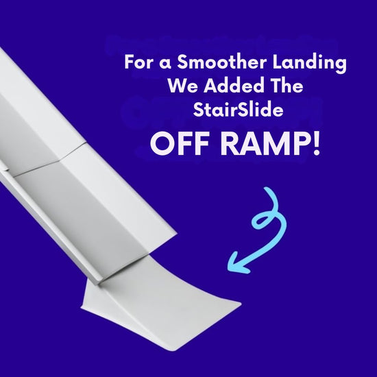 Stairslide play slide — Self anchoring non-slip grips and tool-free assembly