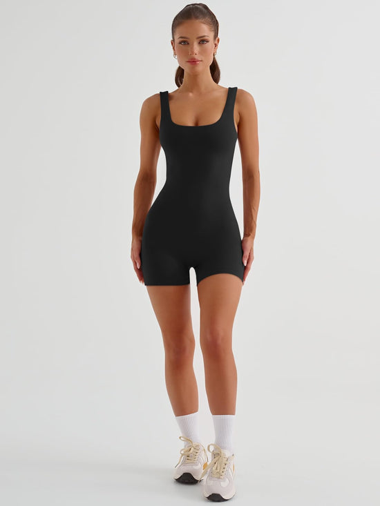 AUTOMET one piece outfit — Soft and stretchy romper for workouts and summer outings 2026