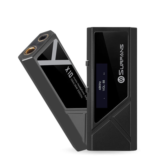 Surfans X10 headphone amplifier — portable DAC with balanced outputs and high power