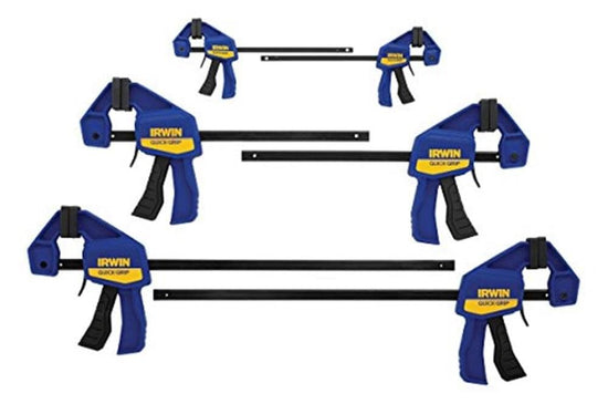 IRWIN QUICK-GRIP clamp — quick and easy one-handed operation