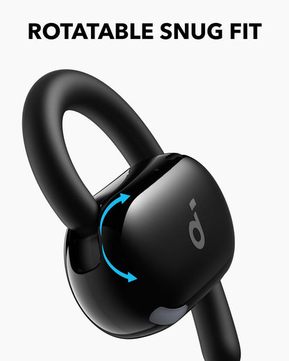 Soundcore V20i headphones — adjustable ear hooks for a snug fit and powerful sound