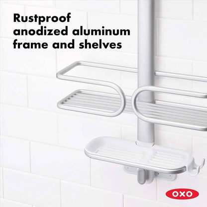 Caddy — Rustproof compact aluminum design by OXO Good Grips