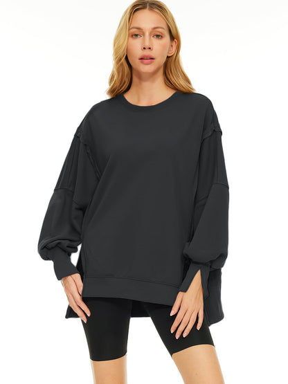 Sweatshirt — Trendy oversized design for women and teen girls in fall and winter