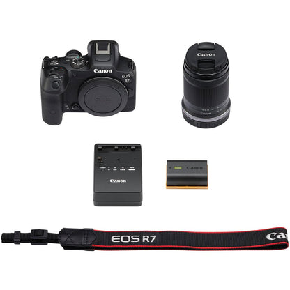 Canon EOS R7 mirrorless camera — compact design with advanced features