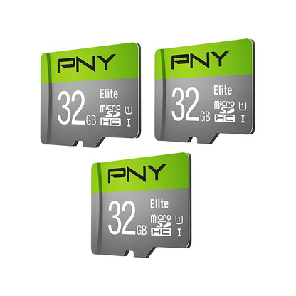 PNY Elite microSDHC flash memory card 5-pack - 100MB/s UHS-I speed
