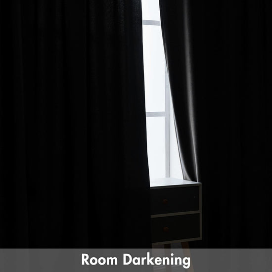MIULEE velvet curtains — thermal insulated blackout drapes set of 2 for living room and bedroom