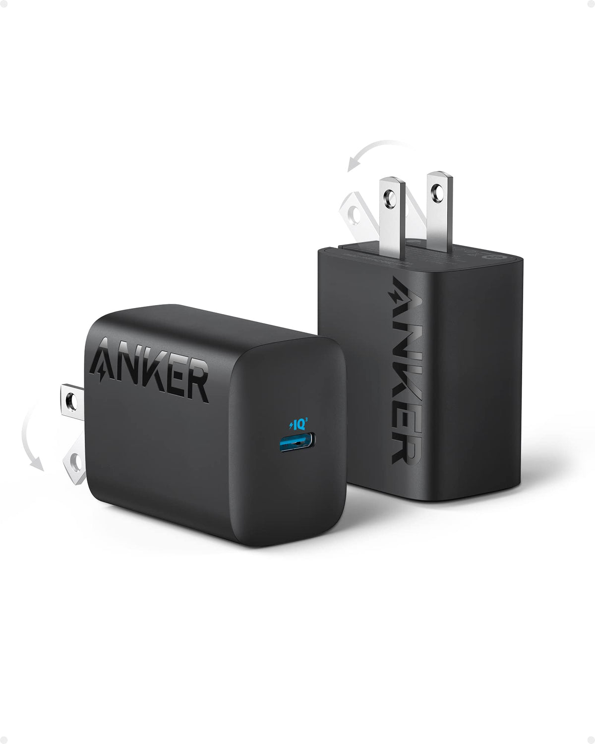 Charging adapter — Anker 30W USB-C charger with foldable design, 2-pack