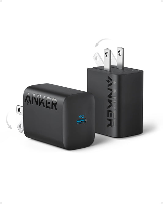 Charging adapter — Anker 30W USB-C charger with foldable design, 2-pack