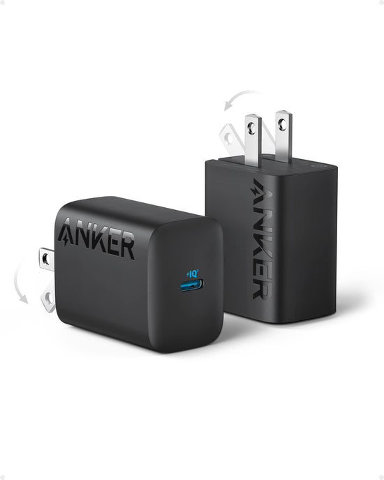 Charging adapter — Anker 30W USB-C charger with foldable design, 2-pack