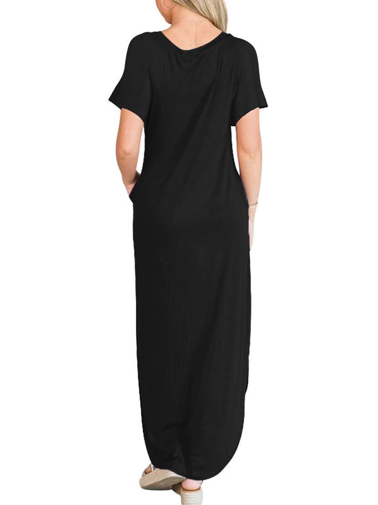 ANRABESS summer maxi dress — casual loose t-shirt style for vacation and travel