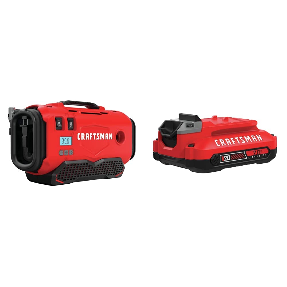 Air compressor — Craftsman V20 inflator, tool only (CMCE520B)