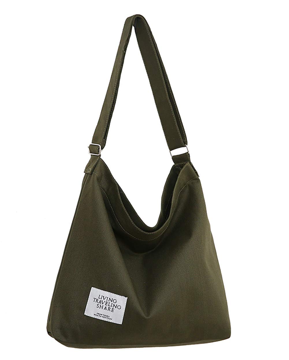 Covelin women's retro canvas shoulder bag hobo crossbody handbag