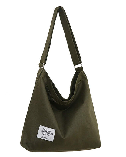 Covelin women's retro canvas shoulder bag hobo crossbody handbag
