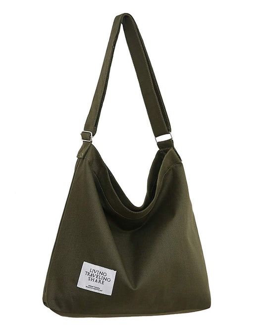 Covelin women's retro canvas shoulder bag hobo crossbody handbag