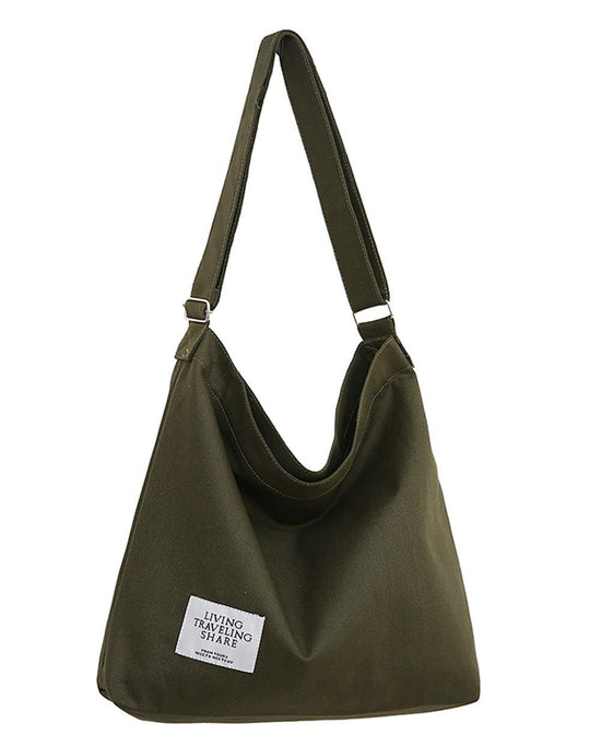 Covelin women's retro canvas shoulder bag hobo crossbody handbag