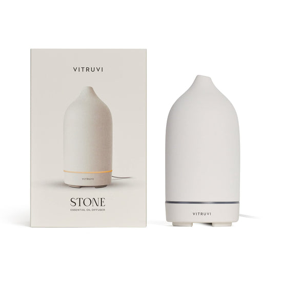 Vitruvi stone diffuser — ceramic ultrasonic essential oil diffuser for aromatherapy