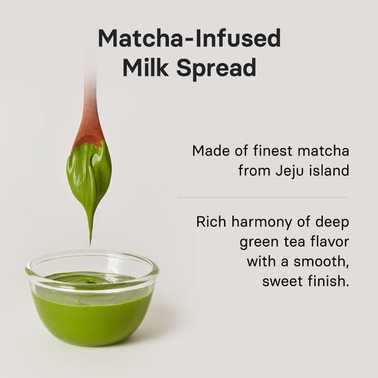 OSULLOC green tea milk spread — matcha from Jeju Island infused spread 7.05 oz, 200g