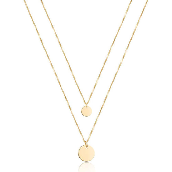 Turandoss layered choker necklace with Y pendant design and adjustable length