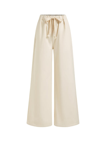 CIDER pants — drawstring baggy wide leg jeans with pockets