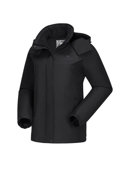 Camel Crown women's ski coat — warm fleece and waterproof design