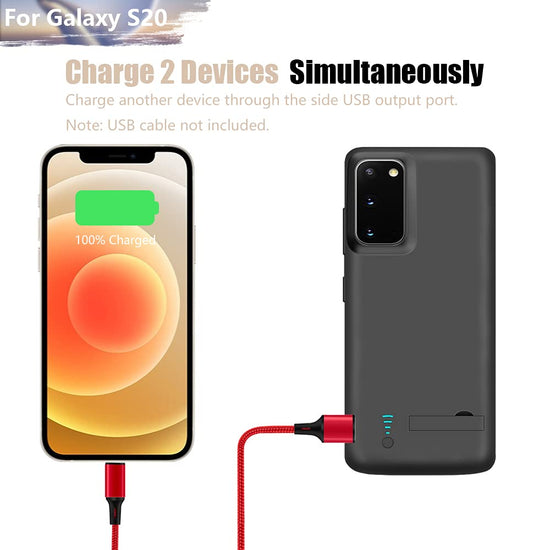 Sitong battery case for Samsung Galaxy S20 5G with 5000mAh rechargeable power