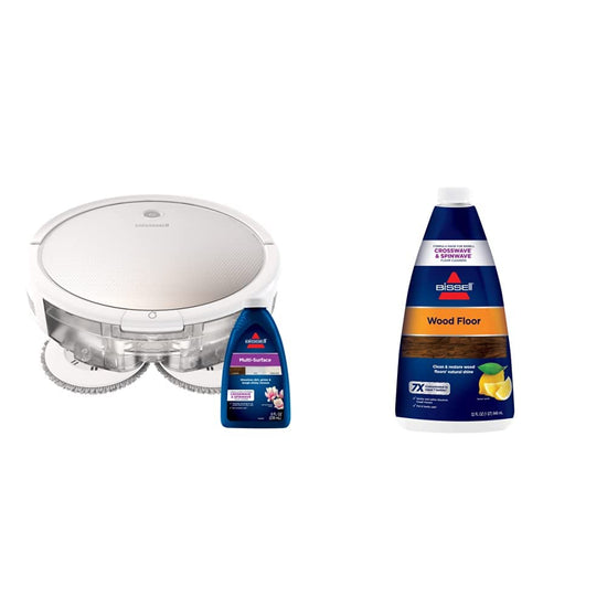 BISSELL SpinWave robot vacuum — wet and dry cleaning with WiFi navigation