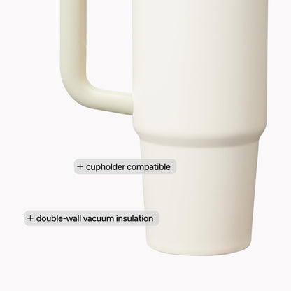 Stanley drinking cup — Insulated stainless steel with handle and straw 30 oz