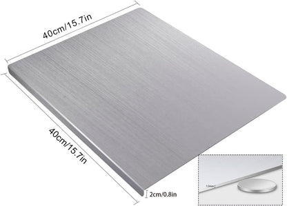 Cutting board — Stainless steel for versatile kitchen use