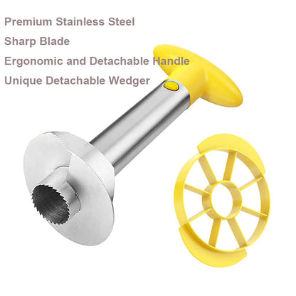SameTech core pit remover — stainless steel pineapple peeler and slicer cutter