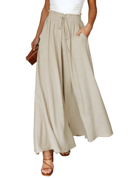 Dokotoo pants — Casual elastic waist wide leg design with pockets