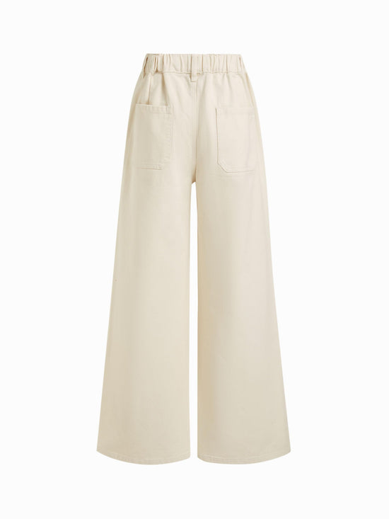 CIDER pants — drawstring baggy wide leg jeans with pockets