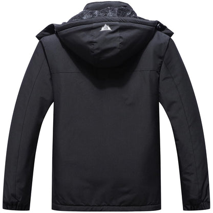 MAOYSSEN men's winter coat — warm fleece waterproof jacket with hood