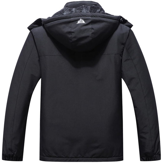 MAOYSSEN men's winter coat — warm fleece waterproof jacket with hood