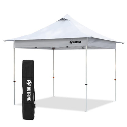 OUTFINE Pop-up Tent 10x10 Instant Gazebo with Wheeled Bag, Sandbags x4, Tent Stakes x8