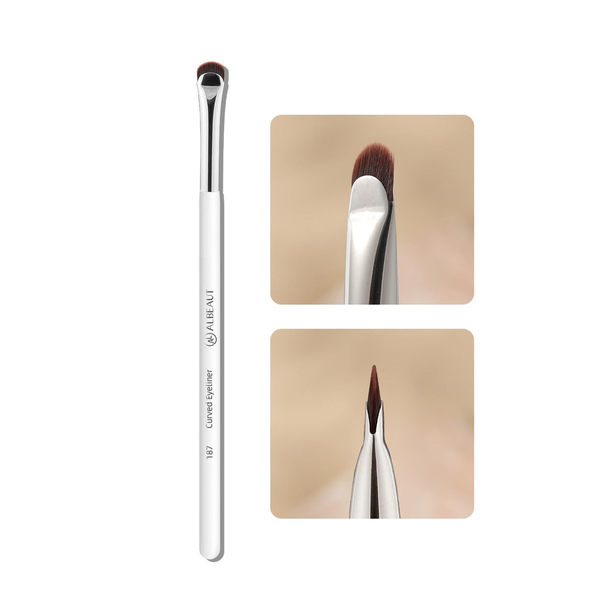 Albeaut concealer brush — small angled precision blending brush for under eyes