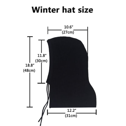 Facecozy winter hat with hooded scarf design for women and men neck gaiters
