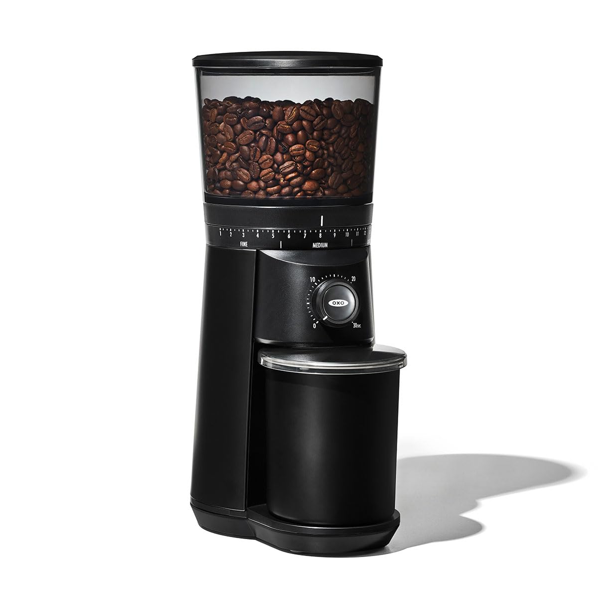OXO Brew electric food mill grinder — conical burr design