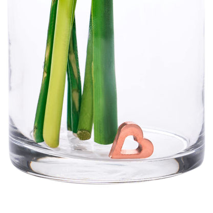 Copper charm flower food alternative for fresh cut blooms - Reusable vase insert