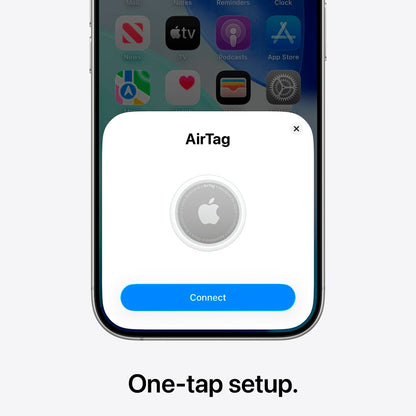 Apple AirTag — Tracker with one-tap setup and up to 1.5X precision finding range