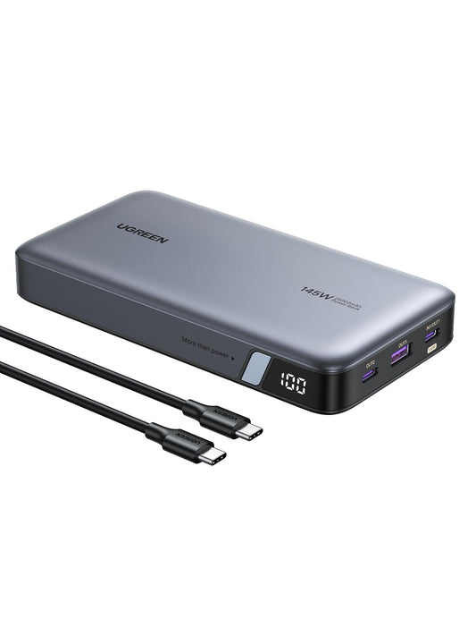 UGREEN power bank — 25,000mAh, 145W portable charger for laptops and devices