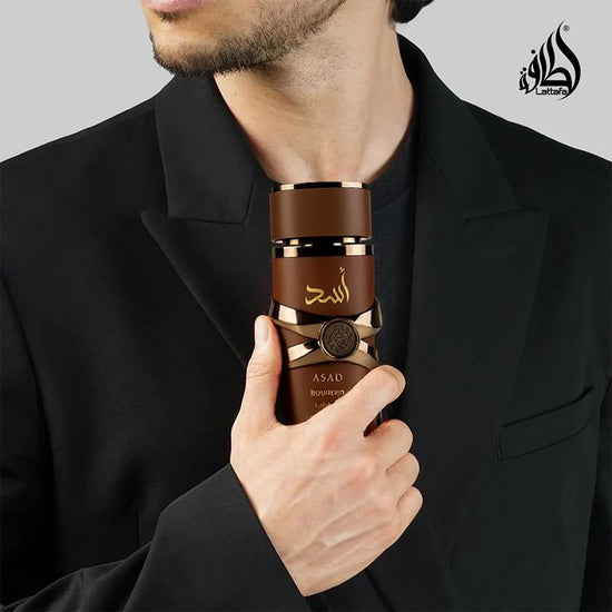 Lattafa Asad Bourbon eau de parfum spray - Unisex fragrance, 3.4 ounce/100 ml