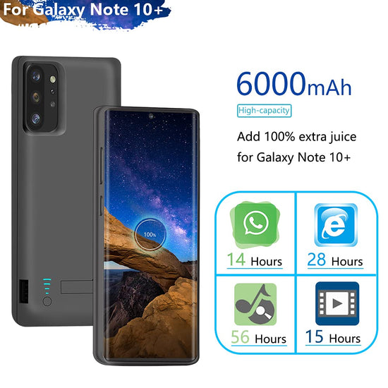 Sitong battery case — 6000mAh rechargeable extended for Samsung Galaxy Note 10+ Plus 5G