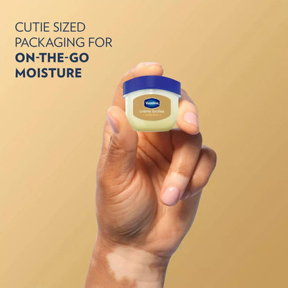 Vaseline Lip Balm — Variety 3-Pack with crème brûlée, rosy lips, cocoa butter flavors
